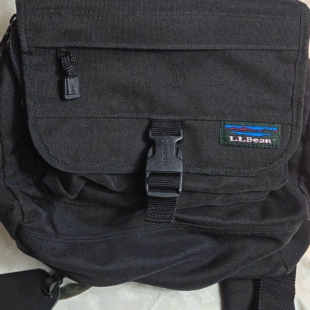 L.L. Bean Black Fabric Small Duffle Bag